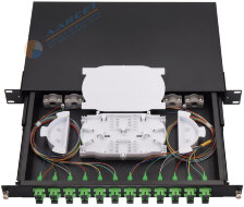 Кросс распределительный стоечный Rail Sliding Type укомпл., выдв. с напр. 1U 19" 24 SC/APC, черный Кросс распределительный стоечный Rail Sliding Type укомпл., выдв. с напр. 1U 19" 24 SC/APC, черный