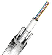 COVLINE ARMORED 4 волокна SM G652D 1.0mm steel wire, OD8.0mm, PE, 2.7kN COVLINE ARMORED 4 волокна SM G652D 1.0mm steel wire, OD8.0mm, PE, 2.7kN